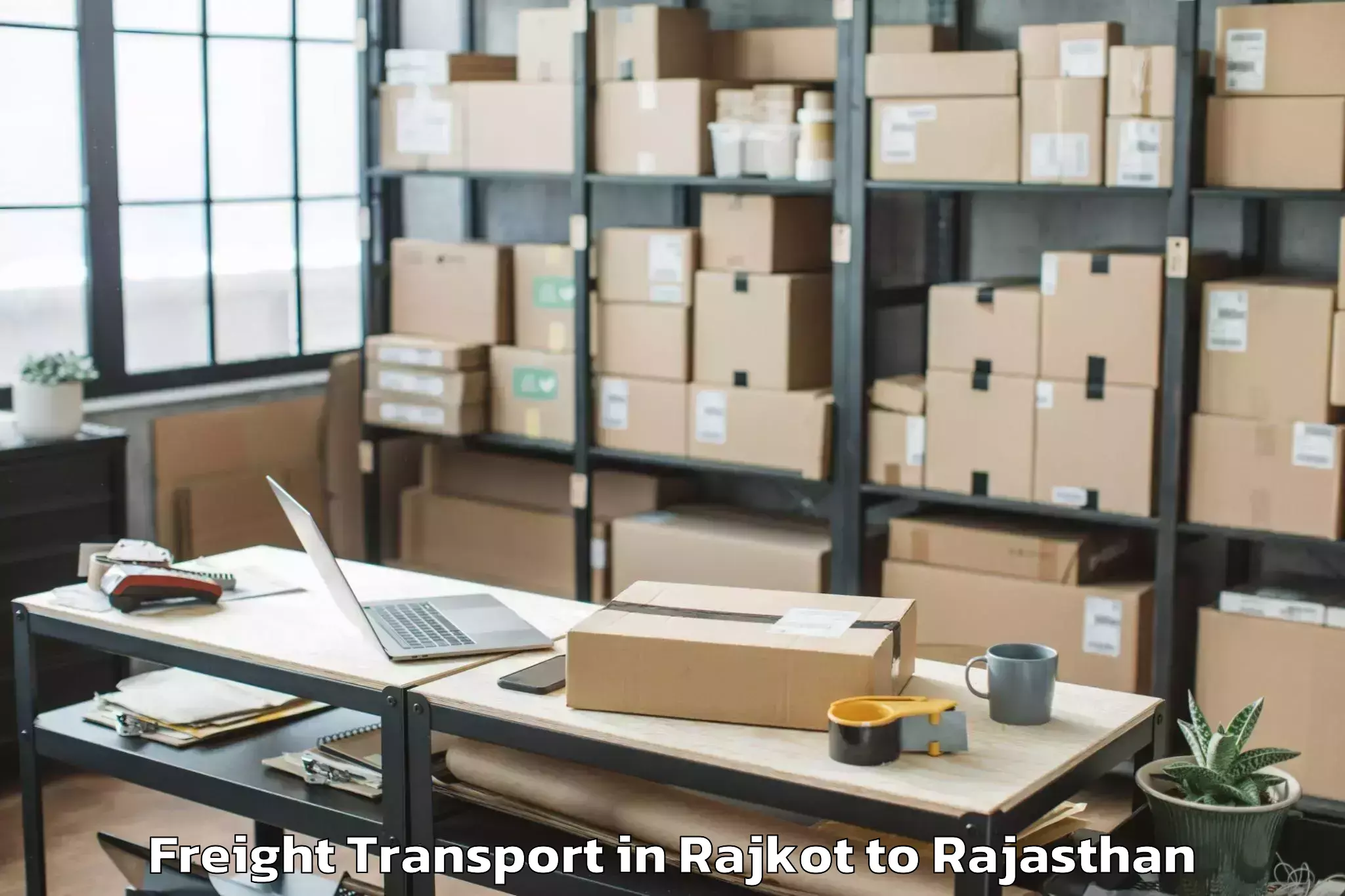 Get Rajkot to Kota Airport Ktu Freight Transport